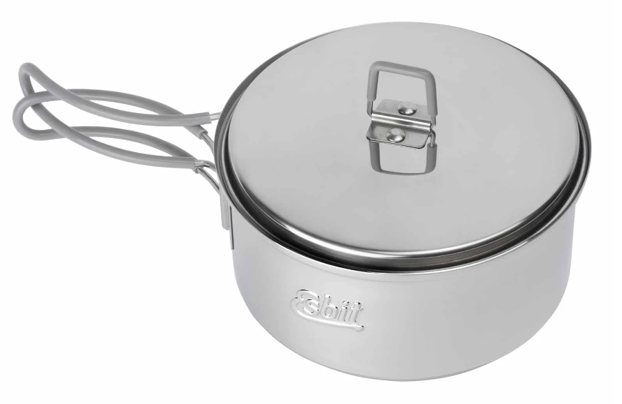 ESBIT Cookset for Solid Fuel 1000 ml Stainless Steel