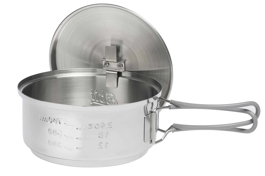 ESBIT Cookset for Solid Fuel 1000 ml Stainless Steel