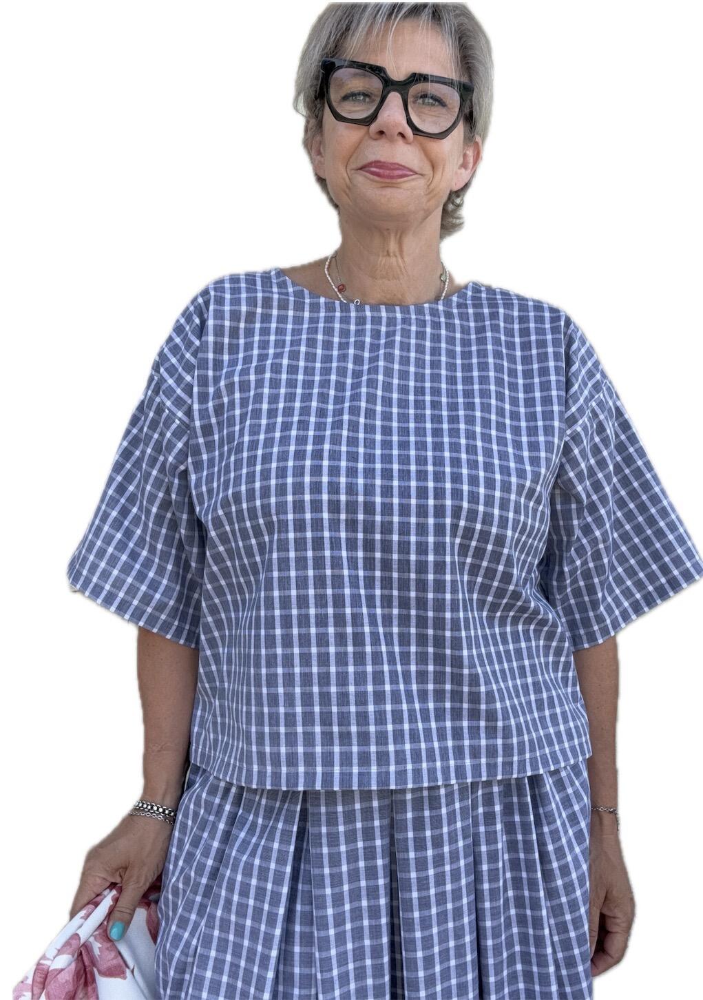 Camicia quadri grigi