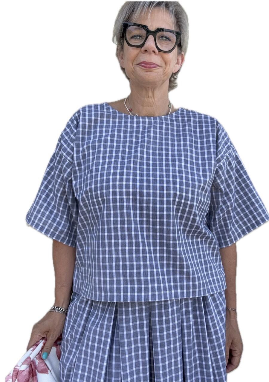 Camicia quadri grigi