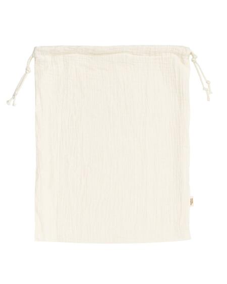 Sacca in Mussola 100% Cotone Biologico GOTS – Ecru – 30×40 cm