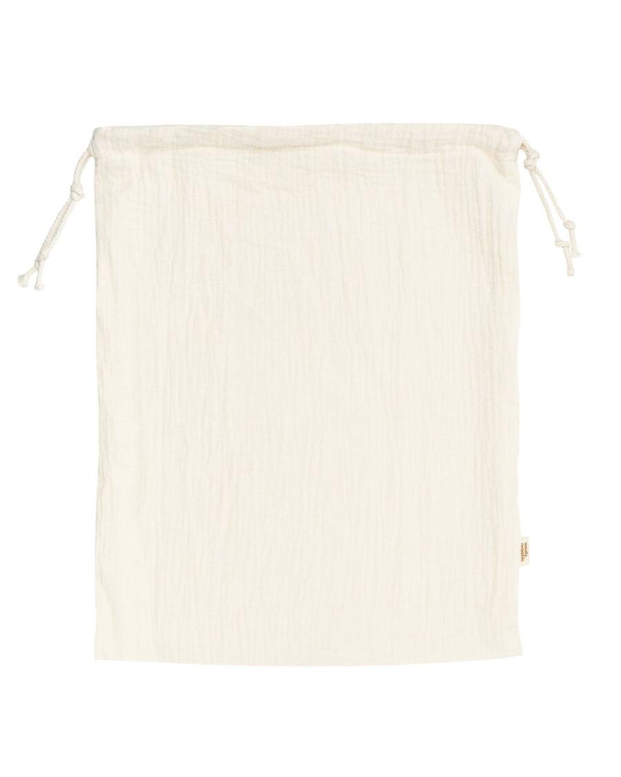 Sacca in Mussola 100% Cotone Biologico GOTS – Ecru – 30×40 cm