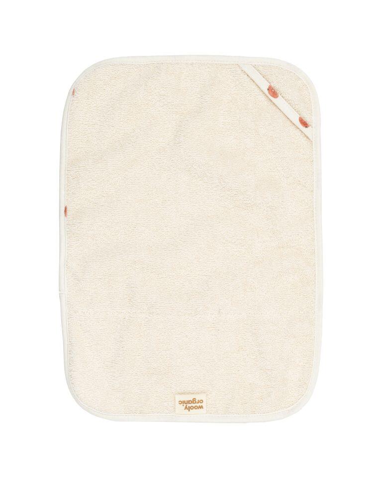 Asciugamano con Anello in Cotone Biologico GOTS – 26×36 cm – Ecru
