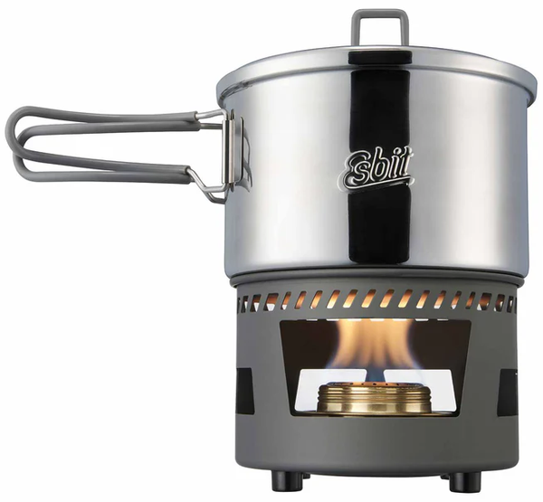 ESBIT Cookset con Fornello ad Alcol 1500 ml Stainless Steel