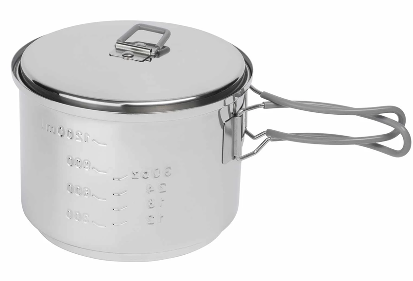 ESBIT Cookset con Fornello ad Alcol 1500 ml Stainless Steel