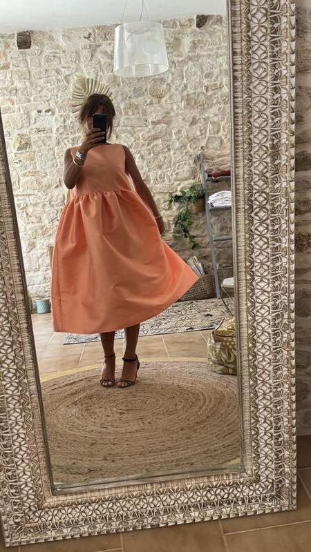 Abito Ines peach