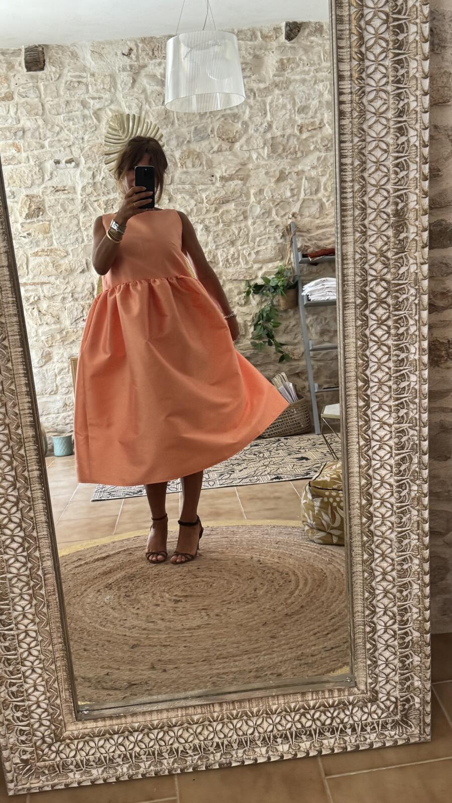 Abito Ines peach