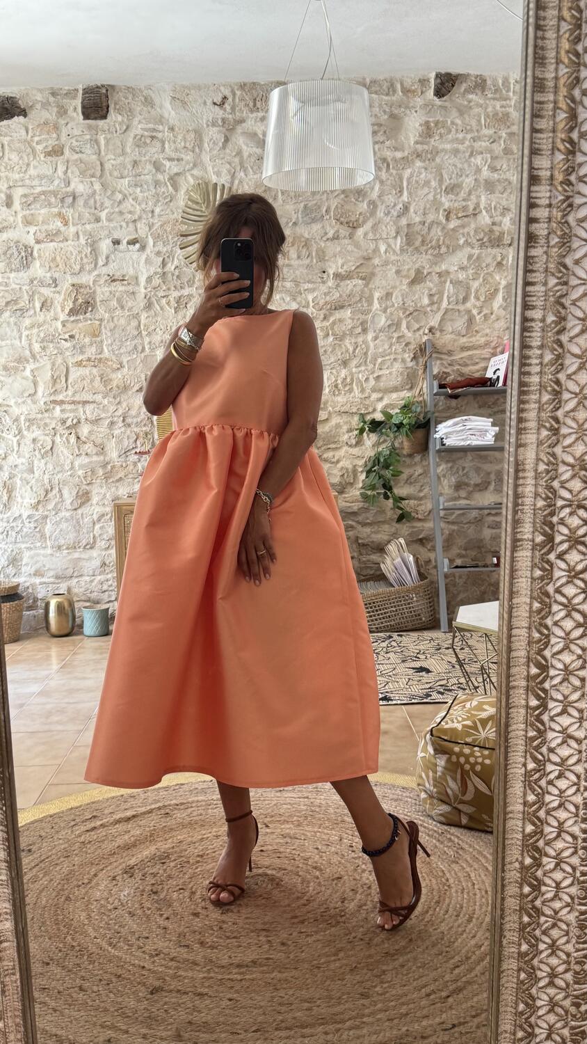 Abito Ines peach