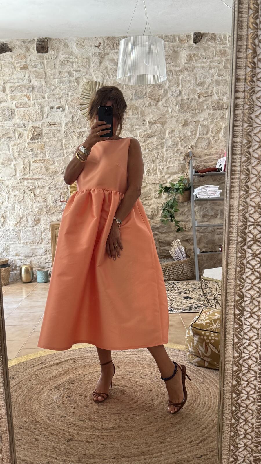 Abito Ines peach