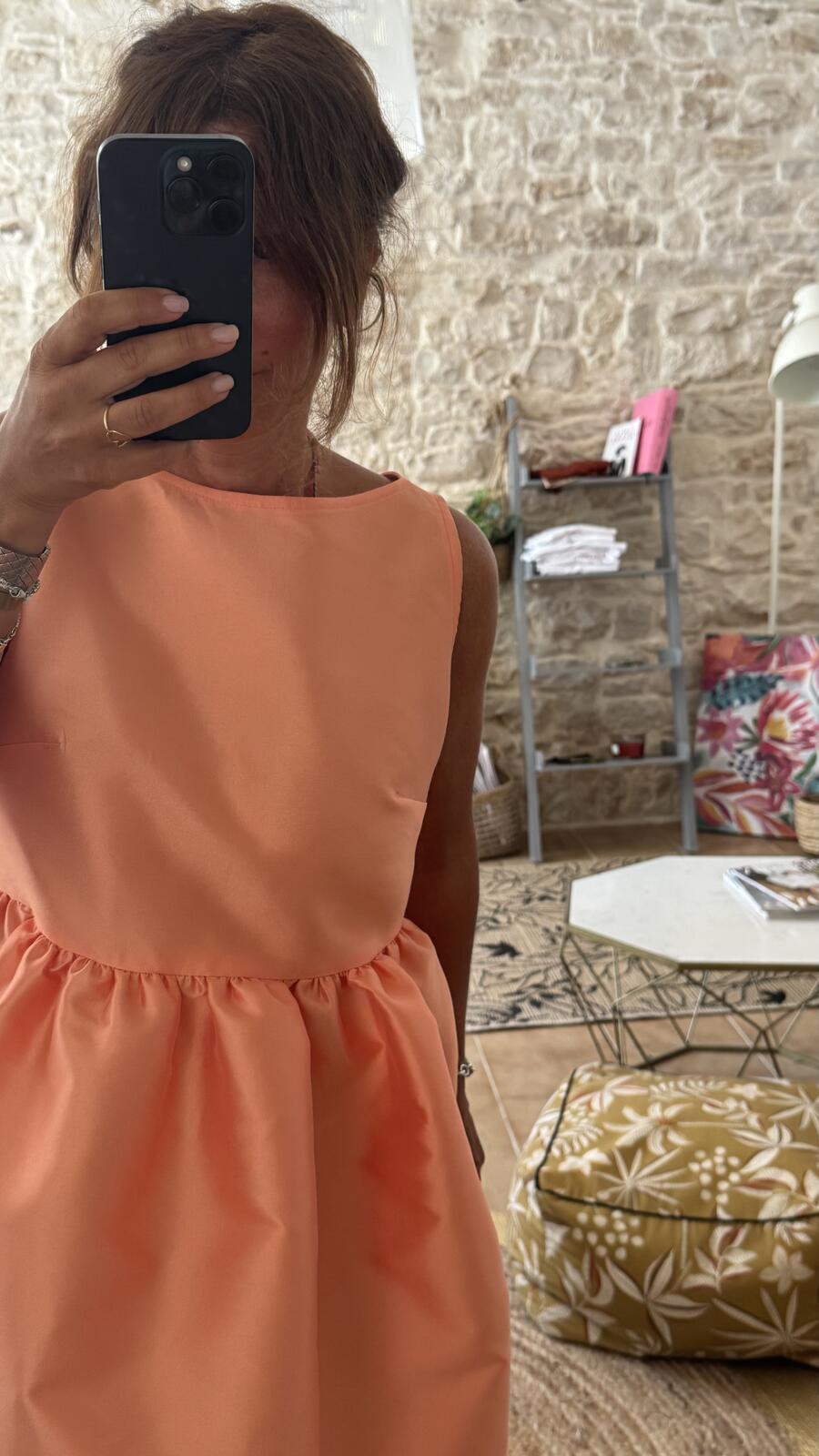 Abito Ines peach