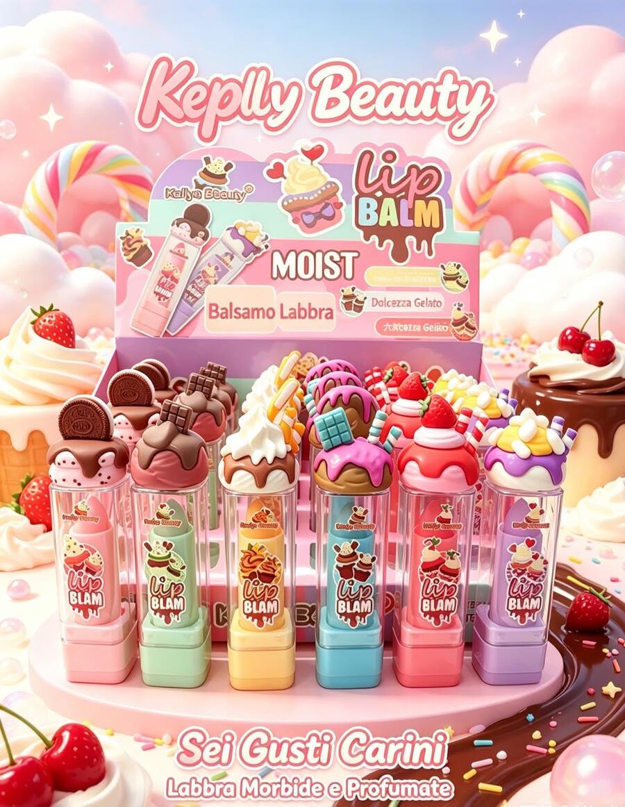 Kaliya Beauty Ice Cream Color Changing Lipstick  
 -Conf.da 24 pezzi