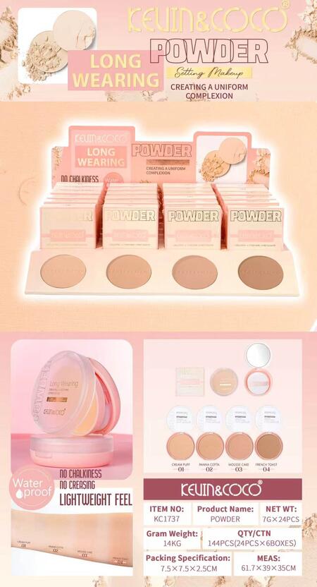 KEVIN&COCO Powder Long Wearing Setting 
 -Conf.da 24 pezzi