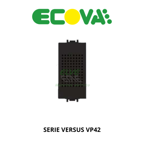 ECOVA - 27248 VP42 Suoneria 230V nero compatibile con la serie Vimar Plana®