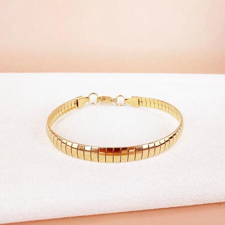 Bracciale a maglia serpente in acciaio inossidabile GOLD
