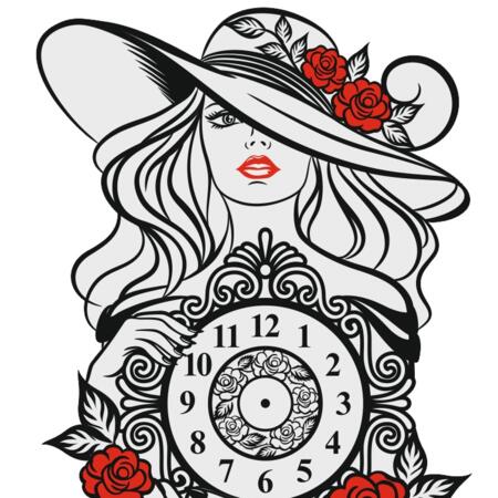 Orologio Lady in plexiglass
