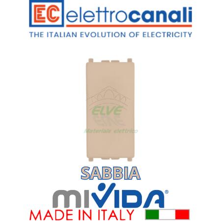 ELETTROCANALI - MV6080S Falso polo MiVida sabbia compatibile con la serie Vimar Plana®