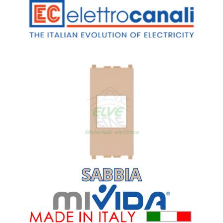ELETTROCANALI - MV608301S Adattatore keystone MiVida sabbia compatibile con la serie Vimar Plana®