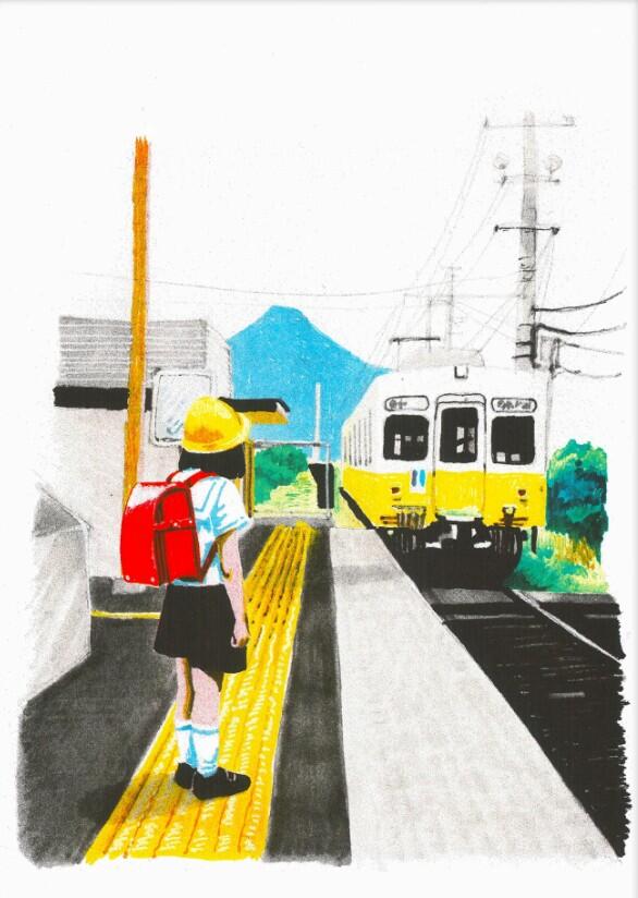 Goo Ltd, stampa fine art A3 (29,7x42 cm): on the train going to Amanohashidate