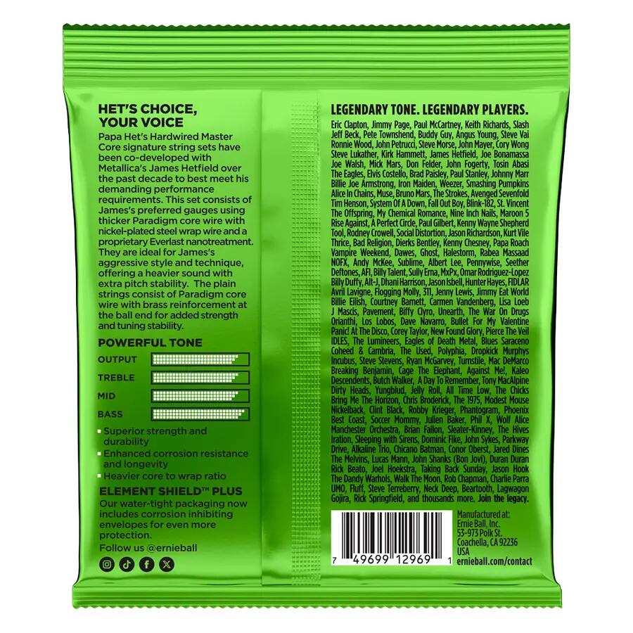 Ernie Ball 2201 Papa Het’s Hardwired Master Cores 11-50