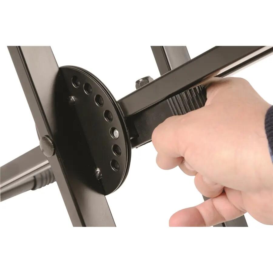 Quik Lok QL/646 Supporto Professionale per Tastiera con Struttura "X" e Telaio Doppio