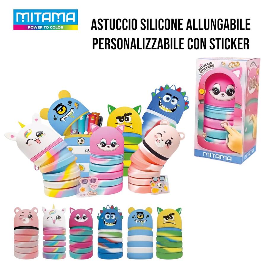 Astuccio Silicone Allungabile Mitama Sticker