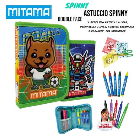 Astuccio Spinny Double Face Goal Robot 14 Pezzi
