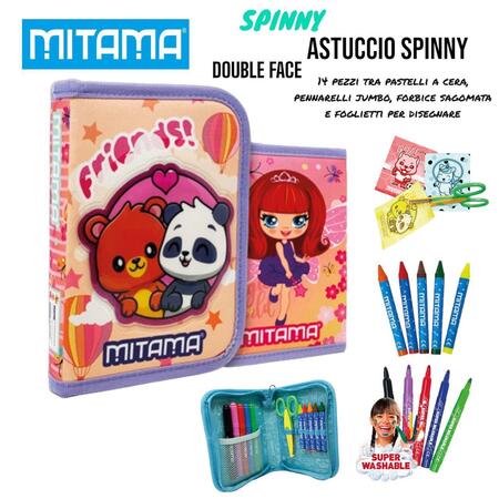 Astuccio Spinny Double Face Friends 14 Pezzi