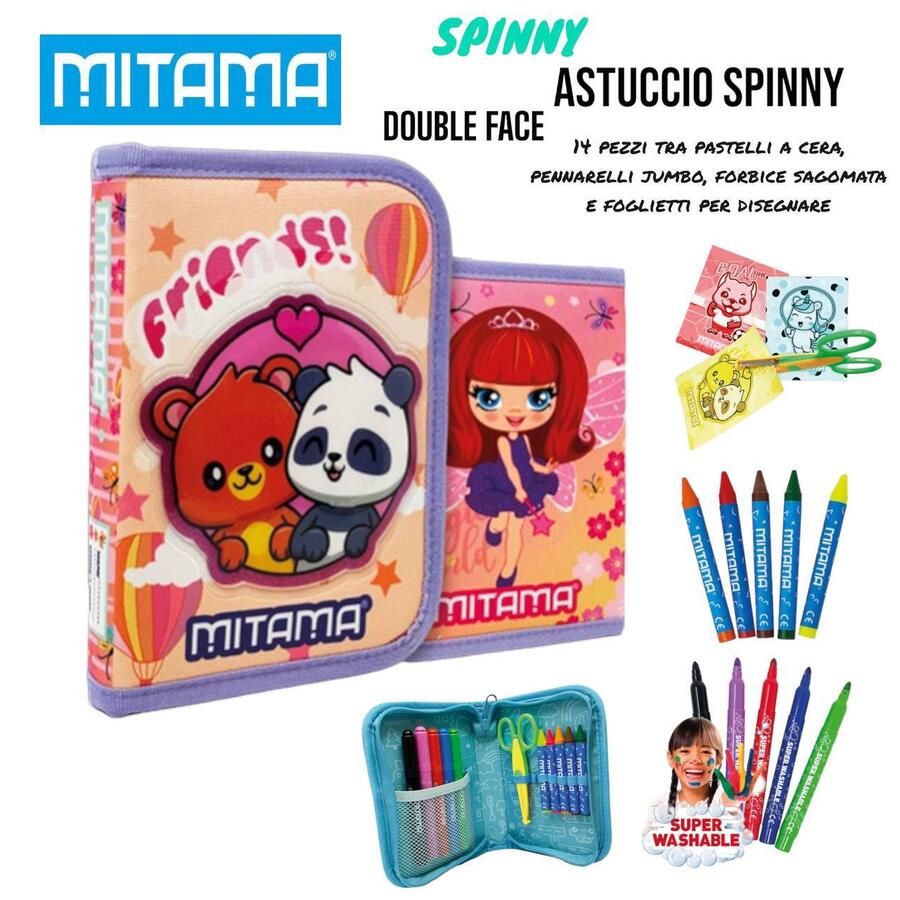 Astuccio Spinny Double Face Friends 14 Pezzi