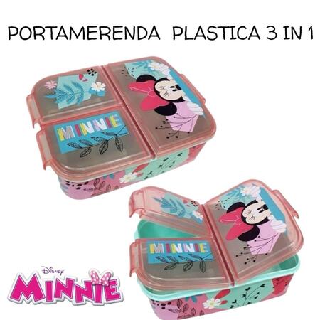 Portamerenda 3 in 1 Minnie Flowers