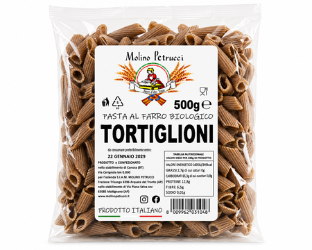 Pasta al farro integrale bio - Tortiglioni