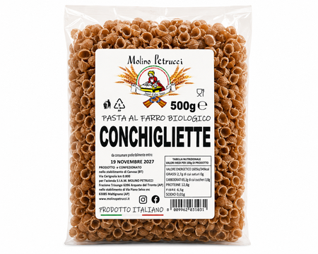Pasta al farro integrale bio - Conchigliette