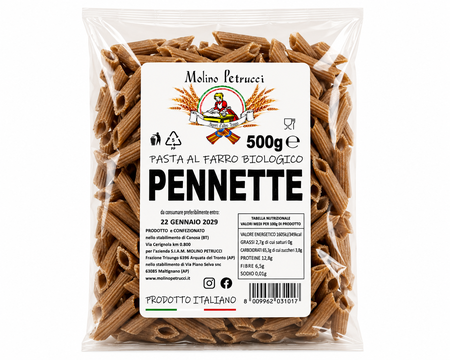 Pasta al farro integrale bio - Pennette