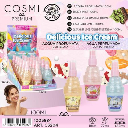 Cosmi Premium Delicious Ice Cream Body Mist 100 ml