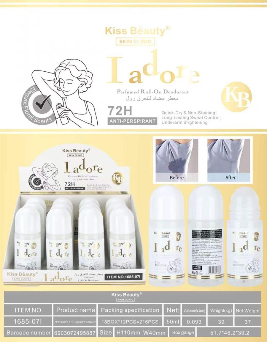 Kiss Beauty I Adore Roll-On 50 ml confezione da 12 pezzi