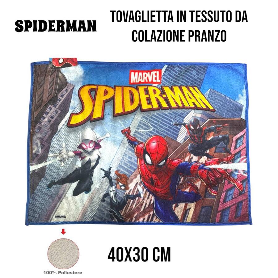 Tovaglietta Colazione Spiderman 40x30 cm