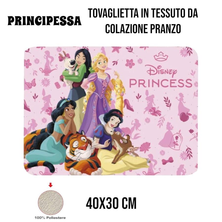 Tovaglietta Colazione Principessa 40x30 cm