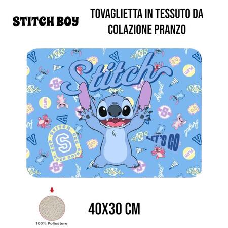 Tovaglietta Colazione Stitch Boy 40x30 cm