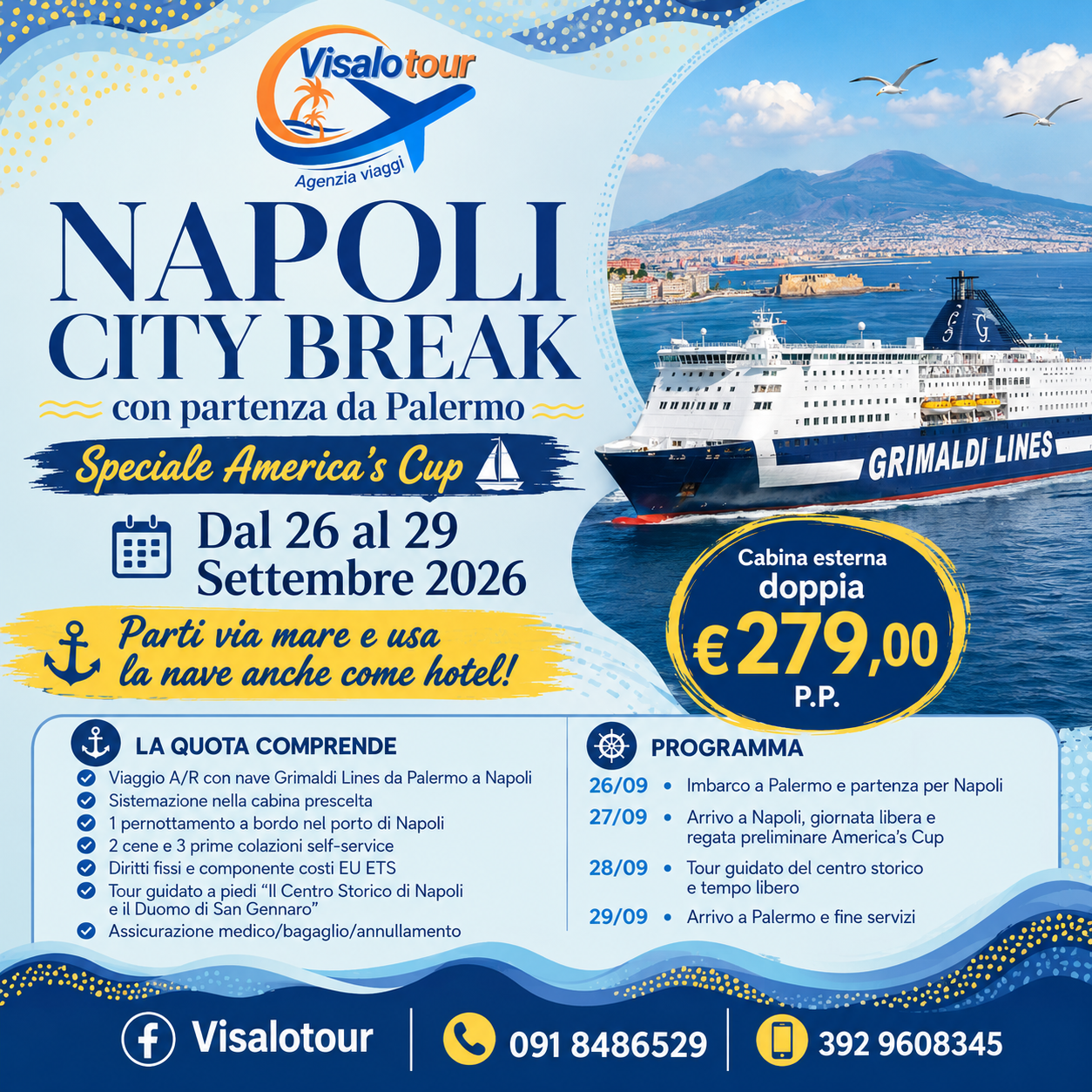NAPOLI CITY BREAK – Speciale America’s Cup 