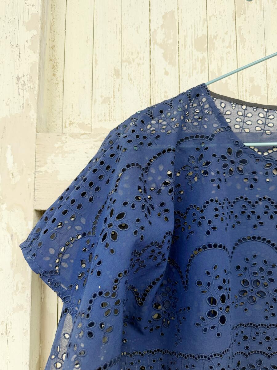 Camicia sangallo blu 