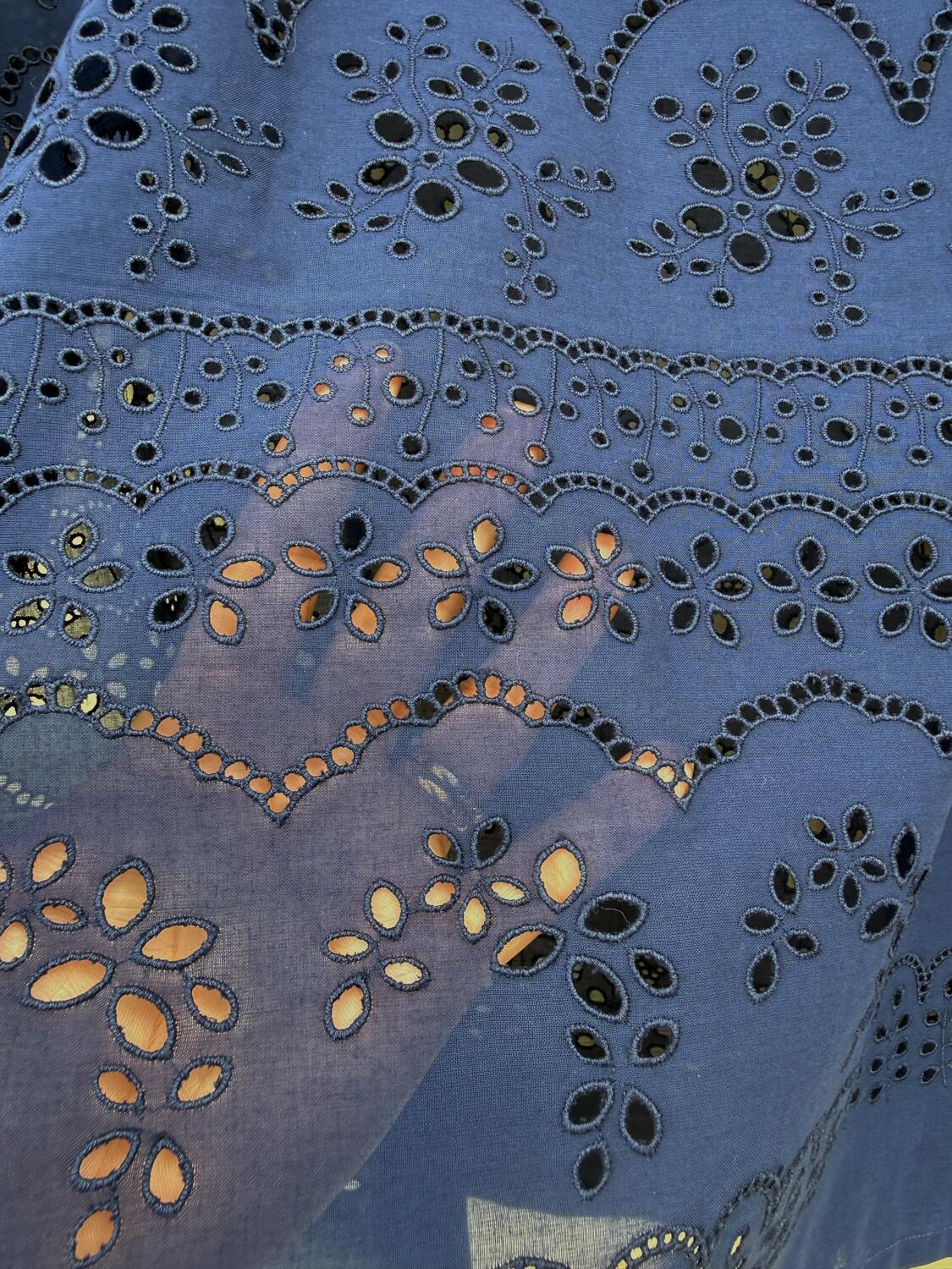 Camicia sangallo blu 