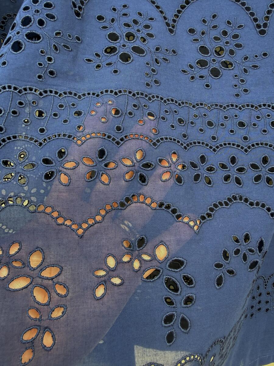 Camicia sangallo blu 