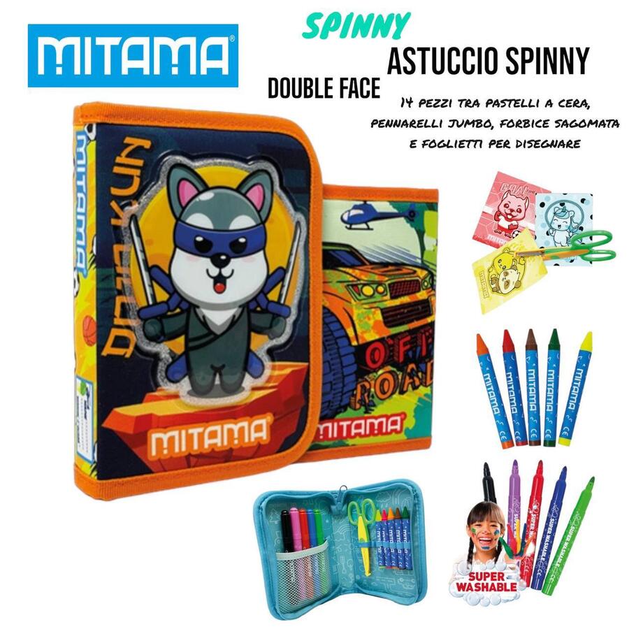 Astuccio Spinny Double Face Ninja Off Road 14 Pezzi
