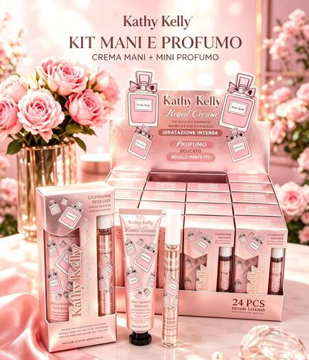Kathy Kelly Kit Mani e Profumo Delicato Confezione da 24 kit