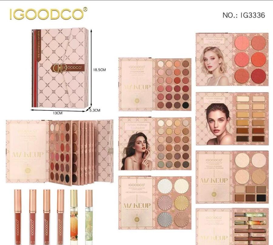 IGOODCO Palette Makeup Multifunzione Confezione da 3 pezzi