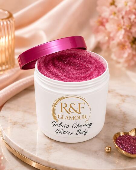 R&F Glamour Gelato Cherry Glitter Body 250 ml