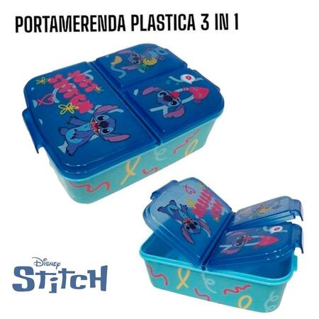 Portamerenda 3 in 1 Stitch Tropical