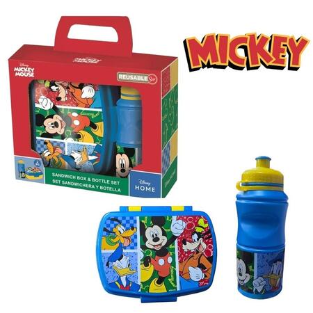 Set Portapranzo e Borraccia Mickey Mouse