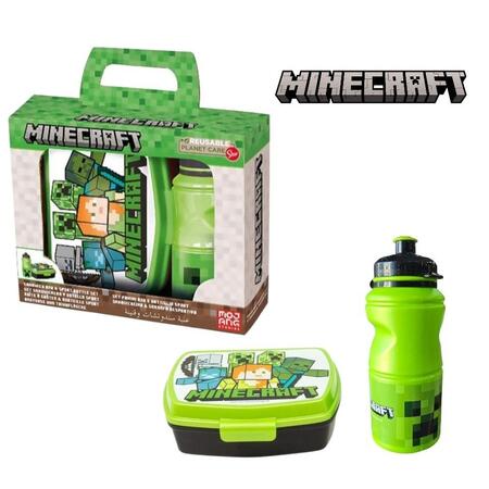 Set Portapranzo e Borraccia Minecraft