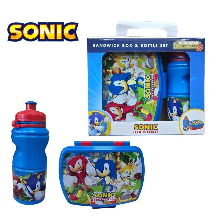 Set Portapranzo e Borraccia Sonic