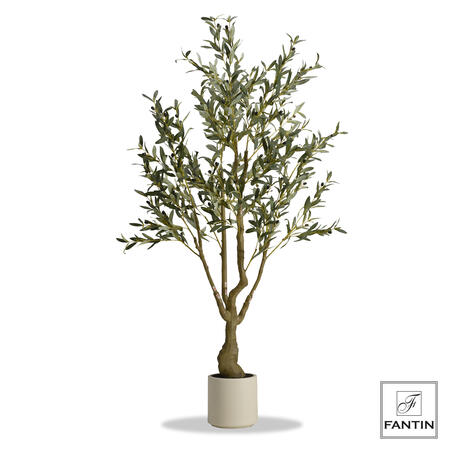 Fantin Argenti – Pianta Artificiale Ulivo con Vaso Bianco H180 cm